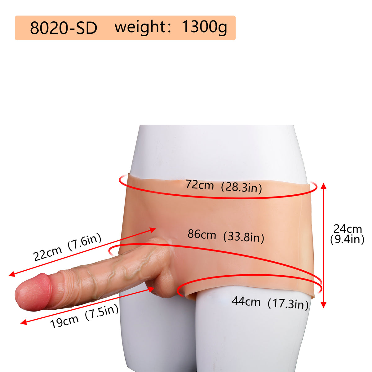 Liquid Platinum Silicone Real-Touch Wearable Dildo Panties | Ergonomic Flesh-Tone Phallus Harness Shorts for Couples Pegging & Deep Solo Play