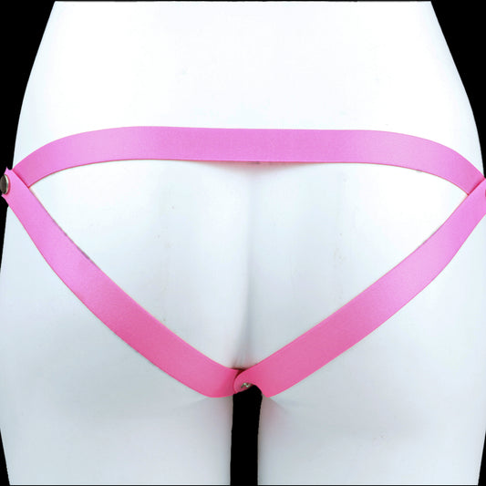 PinkVee Hyper-Realistic Sissy Penis Sleeve & Leather Harness