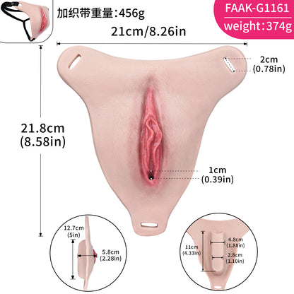 Realistic Wearable Vagina with STP Function – Premium Platinum Silicone Prosthetic