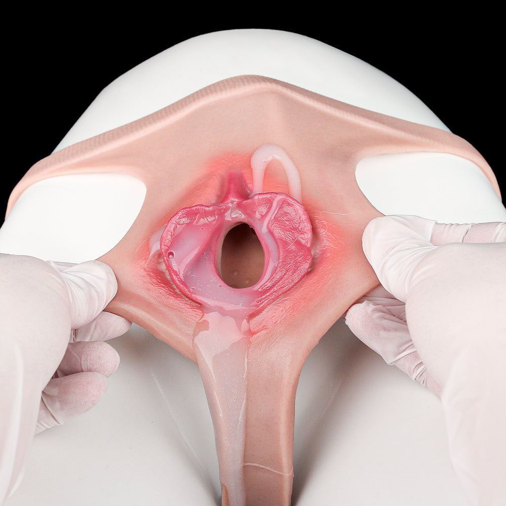 The Second-Skin Pussy Panties: Seamless Silicone T-Back with Penetrable Core