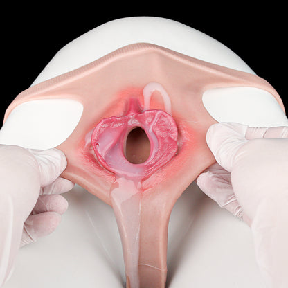 The Second-Skin Pussy Panties: Seamless Silicone T-Back with Penetrable Core