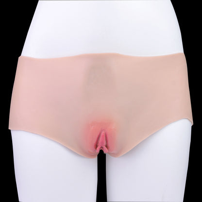 Realistic Silicone Pussy Panties with Penetrable Vaginal Channel