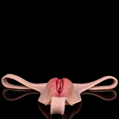 Hyper-Realistic Hand-Painted Silikon Pussy Panties – Platinum Liquid Silicone Crossdresser Gaff Briefs