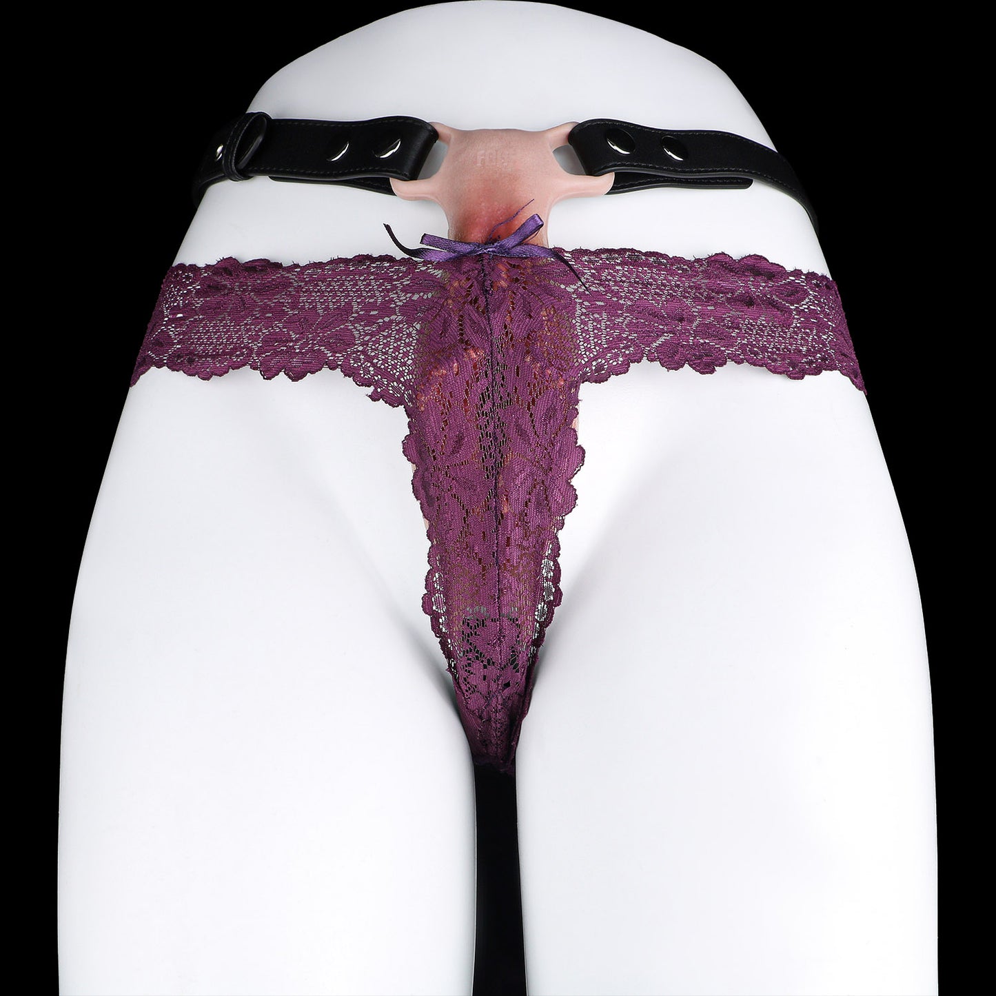 Open-Design Platinum Silicone Strap-On Harness Prosthetic | Remote Vibration, Dual-Gender Wear & Clitoral Stimulation