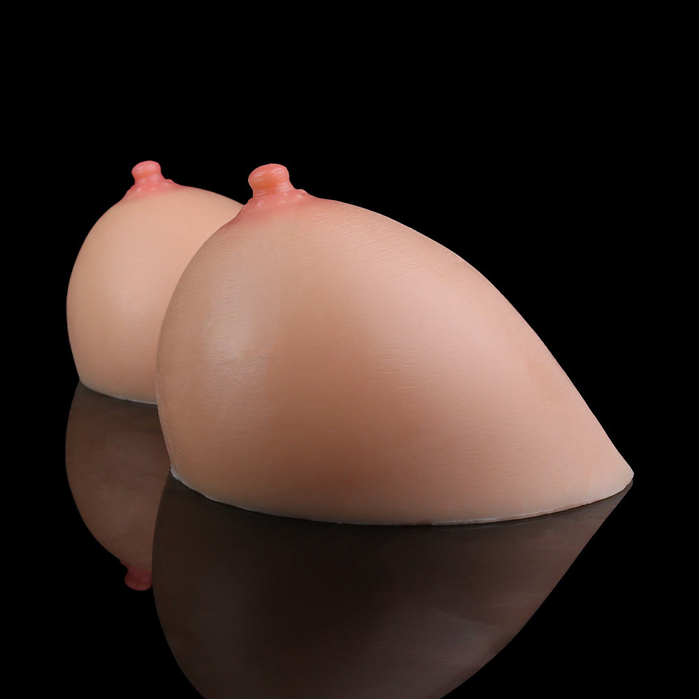 Silicone Breast Prosthesis Skin Tone – Liquid Silicone, Teardrop Shape & Three Sizes S/M/L