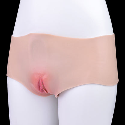 Realistic Silicone Pussy Panties with Penetrable Vaginal Channel