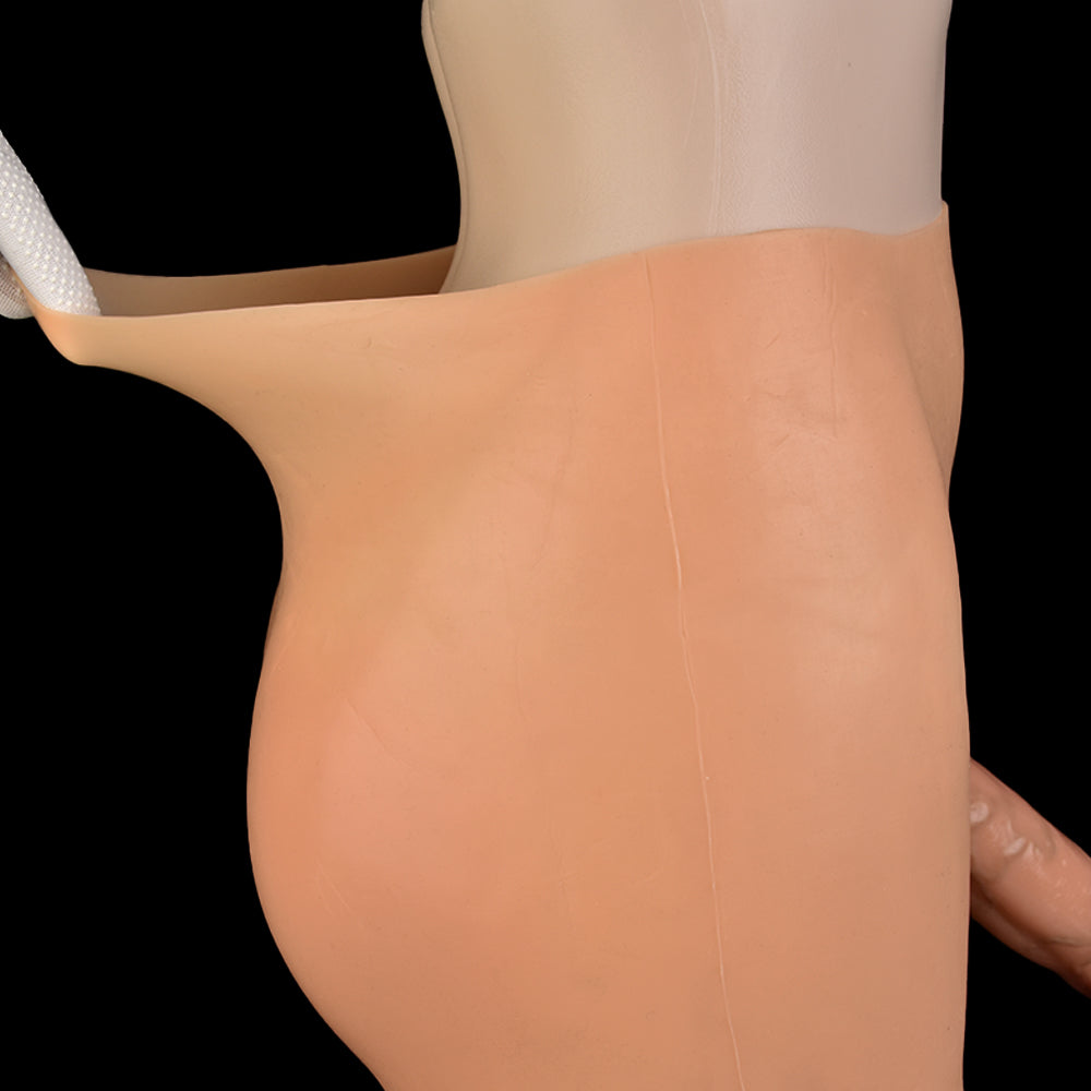 Veined Flesh-Tone Wearable Dildo Panties – Realistic Platinum Silicone Packing Harness Boxers for Trans Masculine & Gender-Affirming Intimacy