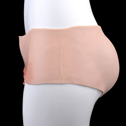 Premium Skin-Toned Pussy Panties: Hyper-Realistic Platinum Silicone Briefs for Crossdressers