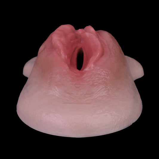 Open Labia Silicone Pussy Panties with Leather Straps | Ultimate Transgender Vaginal Gaff for Intimate Roleplay