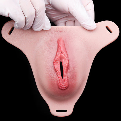 Tactical Pass-Through Pussy in Panties | Wearable Silicone Vulva &amp; Genital Housing System