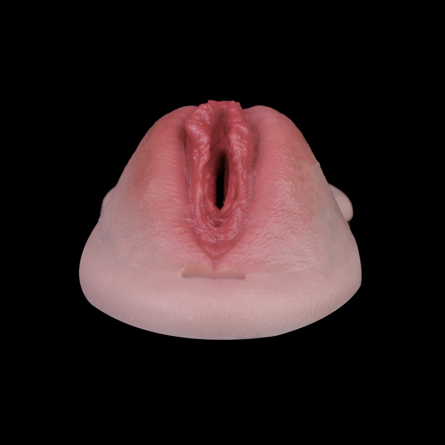 Bespoke Finish Silicone Pussy Panties with Leather Harness | Seductive Transgender Vaginal Gaff for Private Boudoir Play