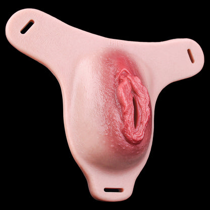 The Invisible Silhouette: Premium Pass-Through Panty Pussy | Master-Grade Silicone Vulva Shield
