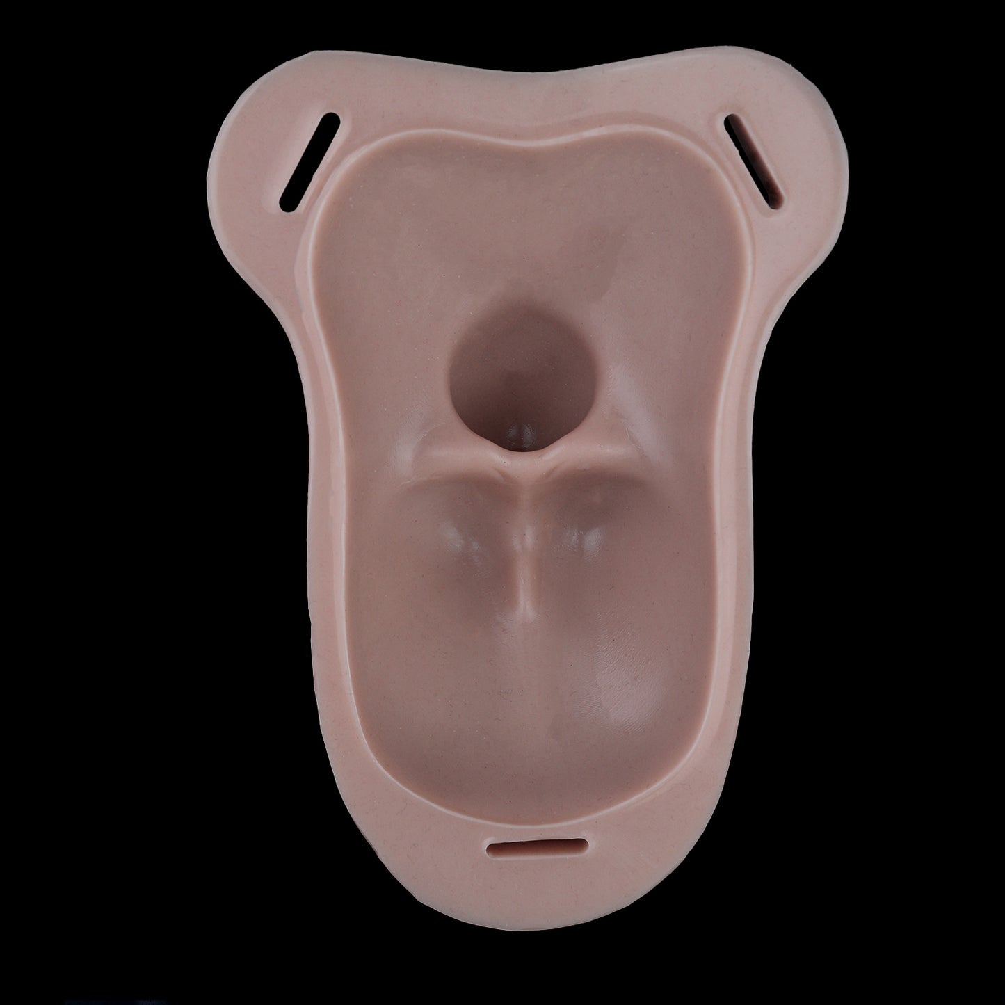 Arousing Pussy in Panties – Realistic Wearable Female Prosthetic with Platinum Silicone & Leather Harness