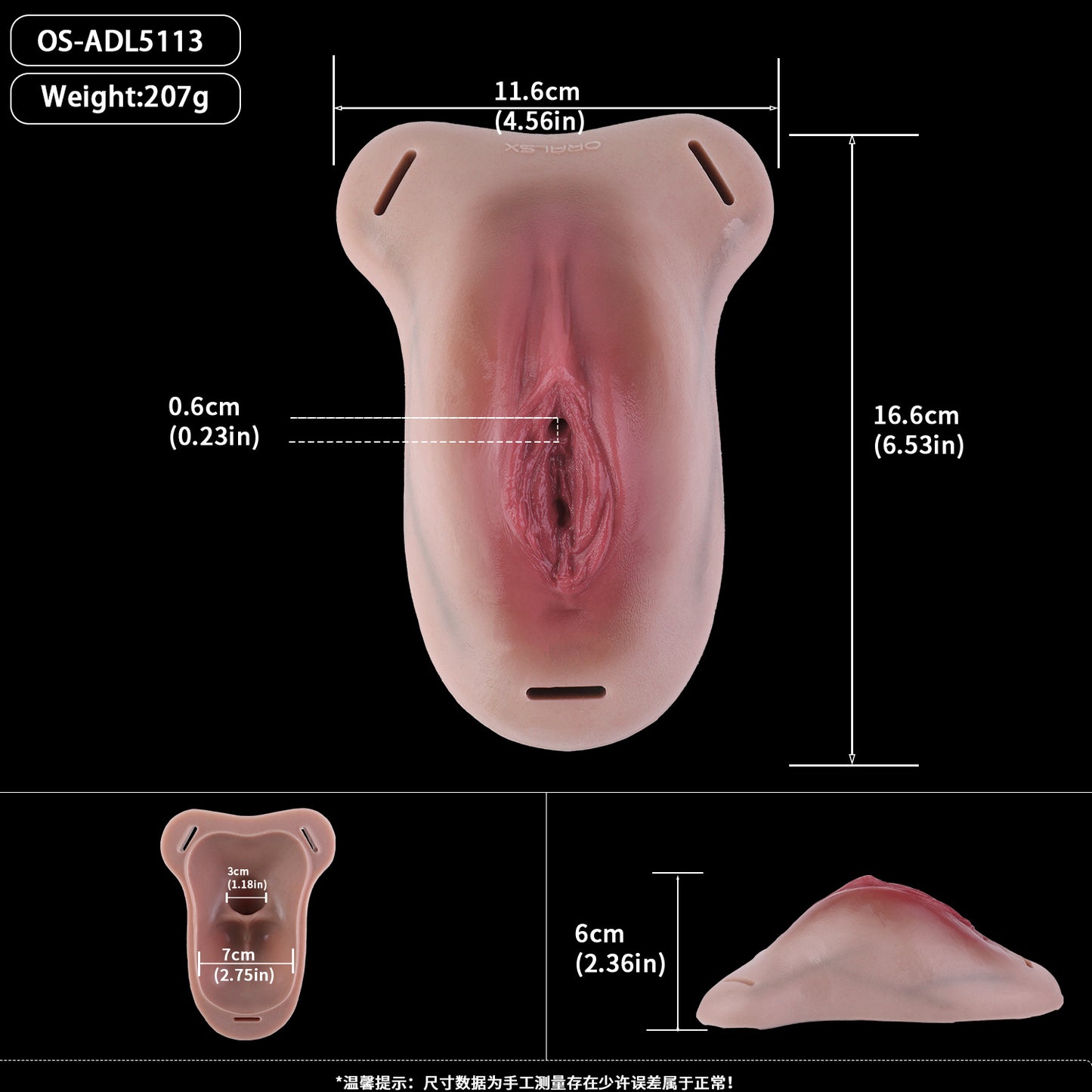 Arousing Pussy in Panties – Realistic Wearable Female Prosthetic with Platinum Silicone & Leather Harness