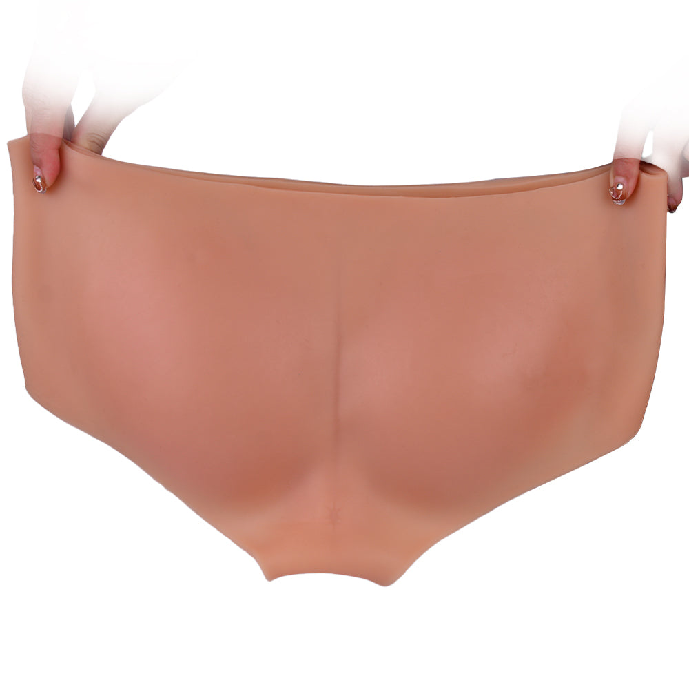 Authentic Flesh-Tone Wearable Dildo Panties – Veined Platinum Silicone Boxer Briefs for Hands-Free Intimacy & Authentic Body Experience