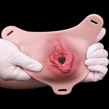 Stealth Pass-Through Panty Pussy | Wearable Silicone Vulva Shield with Anatomical Comfort Fit