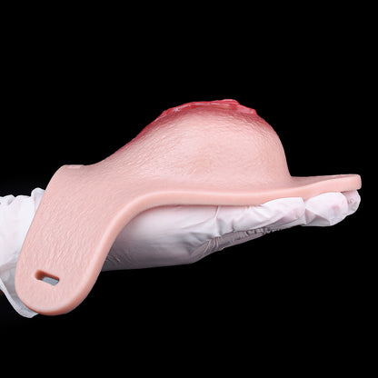 Velvet-Touch Pass-Through Pussy Panties | Premium Platinum Silicone Realistic Vulva Shield