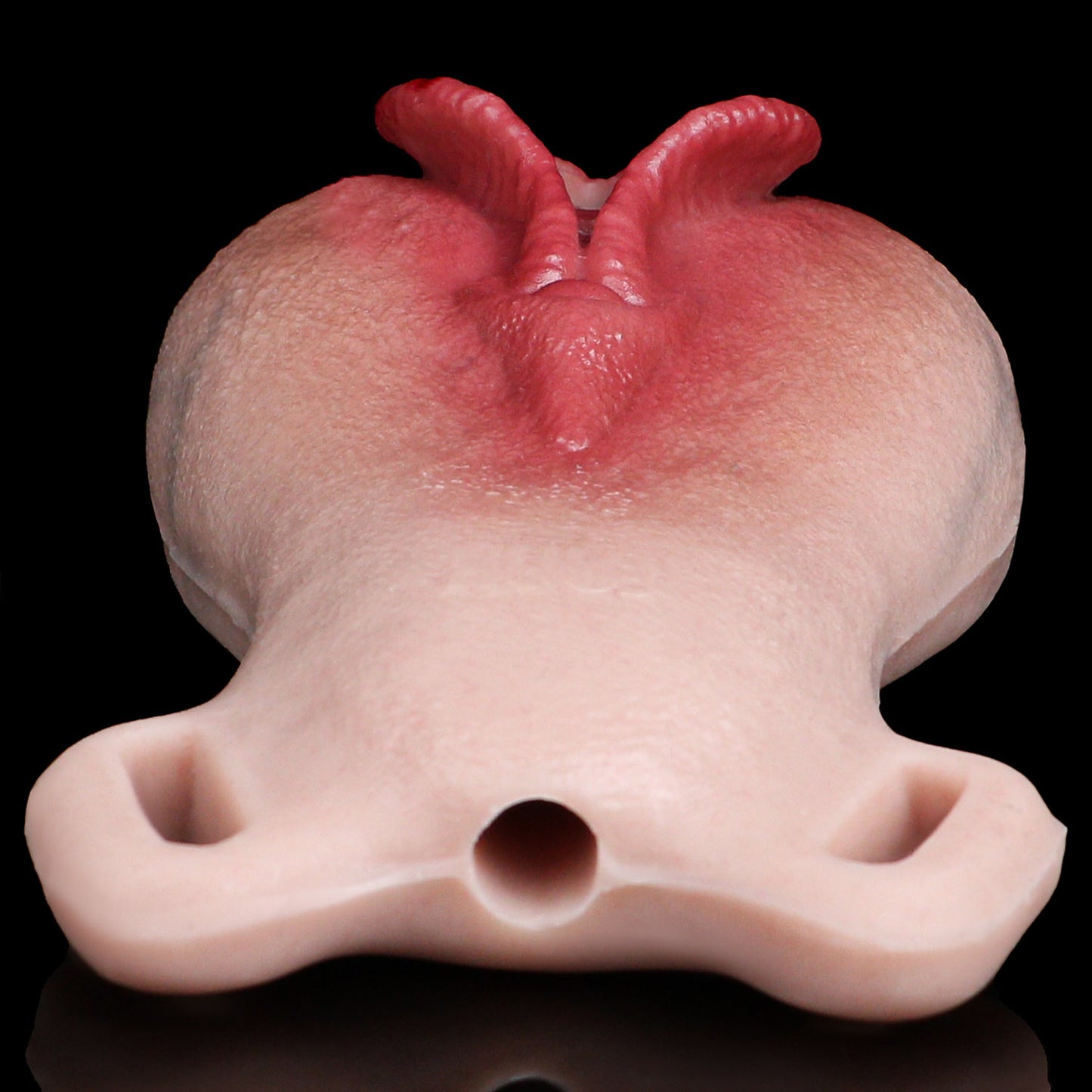 Open-Design Platinum Silicone Strap-On Harness Prosthetic | Remote Vibration, Dual-Gender Wear & Clitoral Stimulation