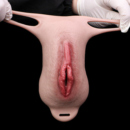 ORALSX Wearable Vagina – Ultra-Realistic Pussy Panties with Textured Internal Channel