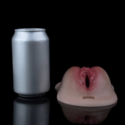 ORALSX Pussy Panties with Penetrable Channel – Realistic Skin-Toned Silicone Vagina with Leather Harness
