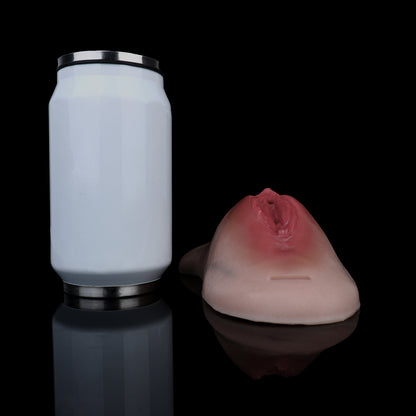 Arousing Pussy in Panties – Realistic Wearable Female Prosthetic with Platinum Silicone & Leather Harness