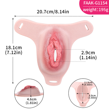 The Invisible Silhouette: Premium Pass-Through Panty Pussy | Master-Grade Silicone Vulva Shield