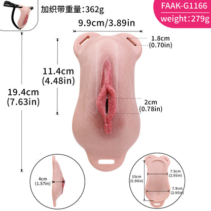 Ultra-Realistic Pussy Panties – Skin-Toned Silicone Prosthetic for an Authentic Feel