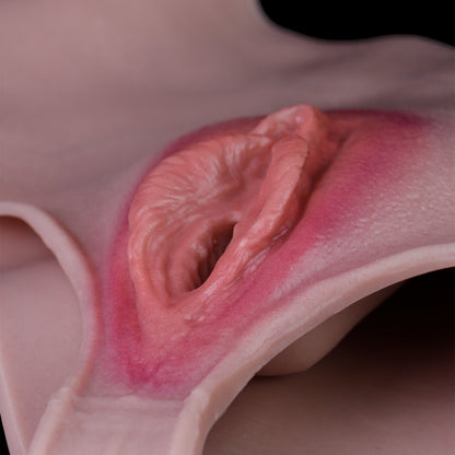 Lifelike Silicone Pussy Panties for Femboys – Comfortable Crossdresser Boxer Shorts with Penetrable Channel & Realistic Look