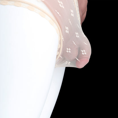 Natural Skin-Tone Wearable Dildo Panties – Ultra-Realistic Platinum Silicone Open-Crotch Boxer Briefs for Discreet Bedroom & Pegging Play