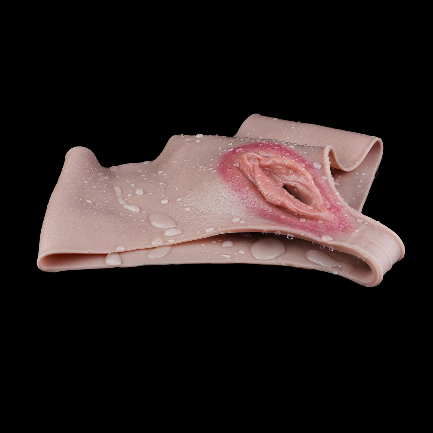 Realistic Silicone Pussy Panties | Hand-Sprayed Gradient, Penetrable Canal — Platinum Grade Femboy Brief