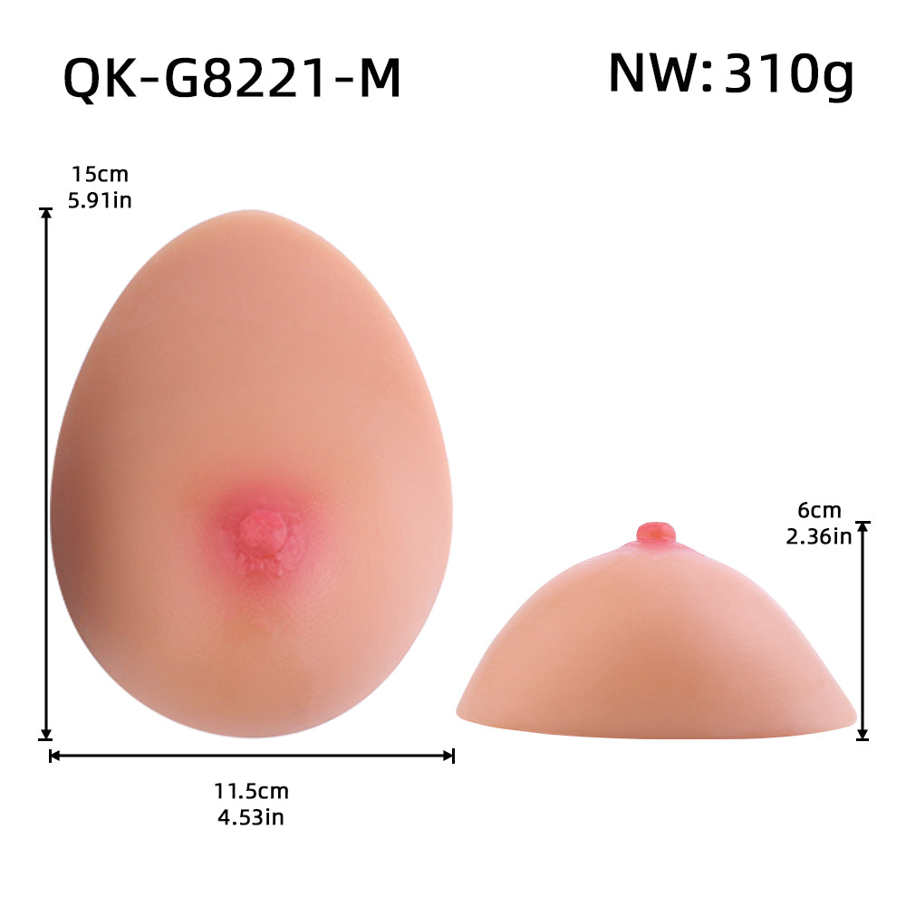Realistic Silicone Breast Prosthesis Teardrop Shape – Natural Prosthetic for Everyday Wear & Crossdressers