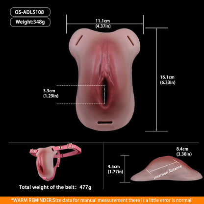 Leather Strap Pussy Panties | Transgender Vaginal Gaff for Trans & Femboys