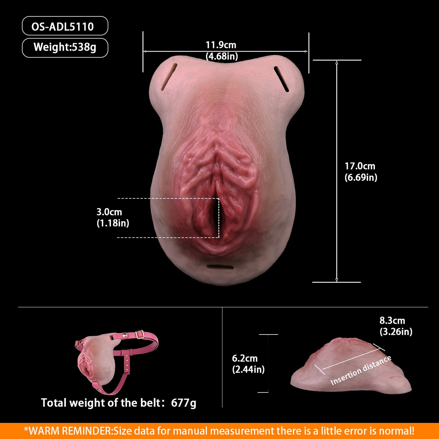 Realistic Silicone Pussy Panties — Wearable Vagina Prosthetic for Trans Women & Femboys